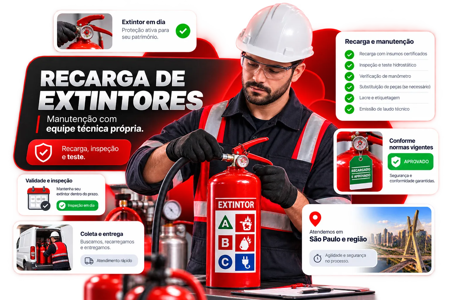 Recarga de Extintores de Incêndio