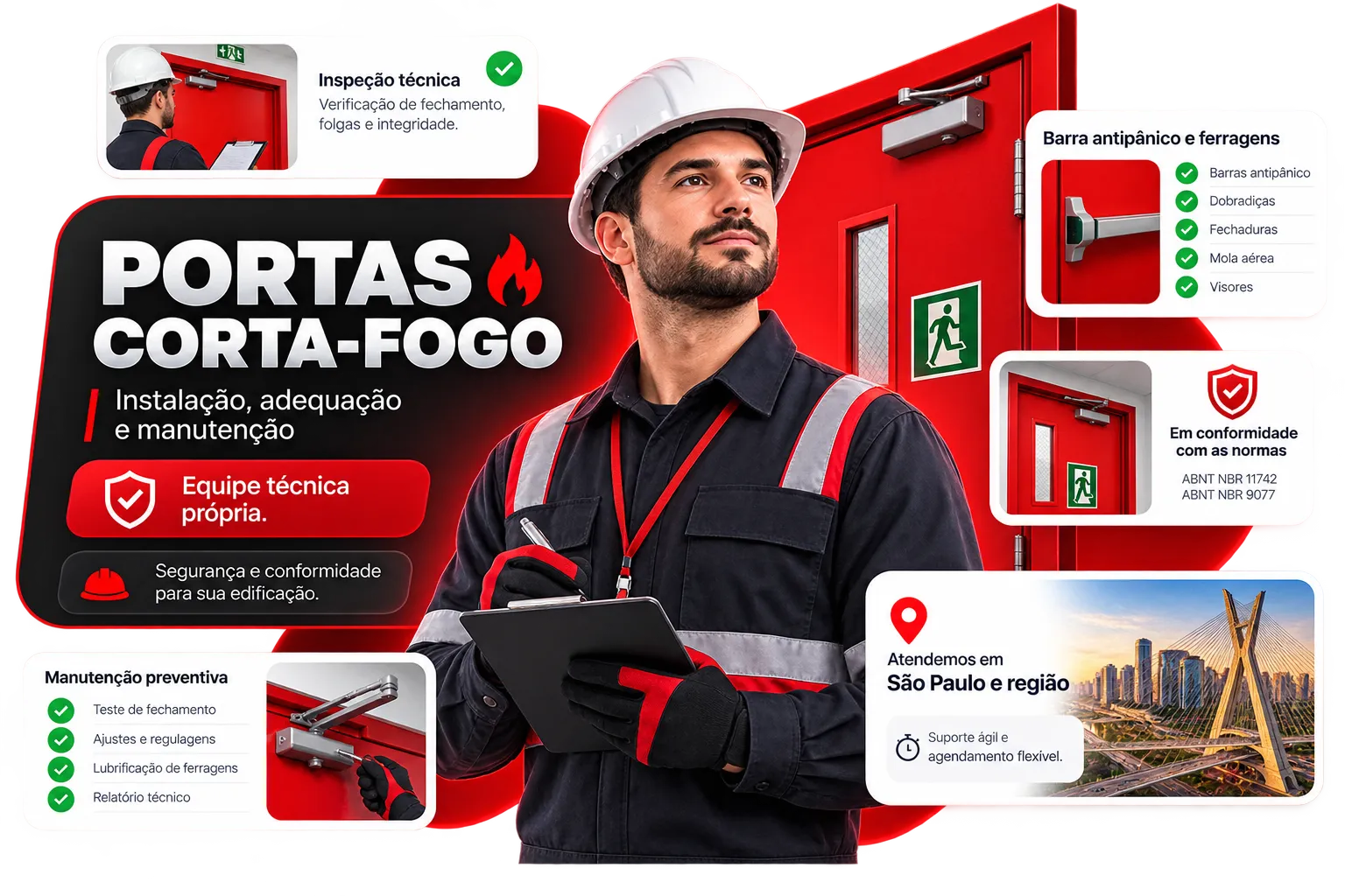 Instalação e Manutenção de Portas Corta Fogo