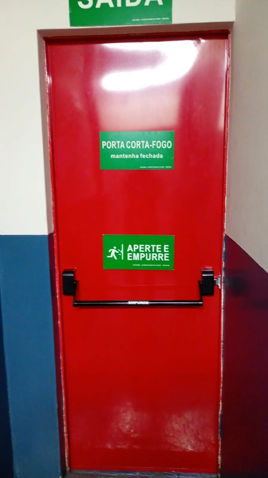 Porta Corta-Fogo P90 com Barra Antipânico na BASF (Suvinil)