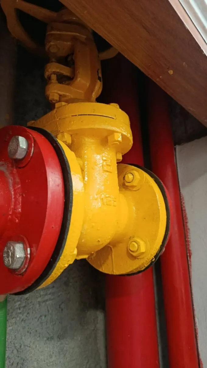Reparo de válvulas hidrostáticas do sistema de sprinklers no CIEE